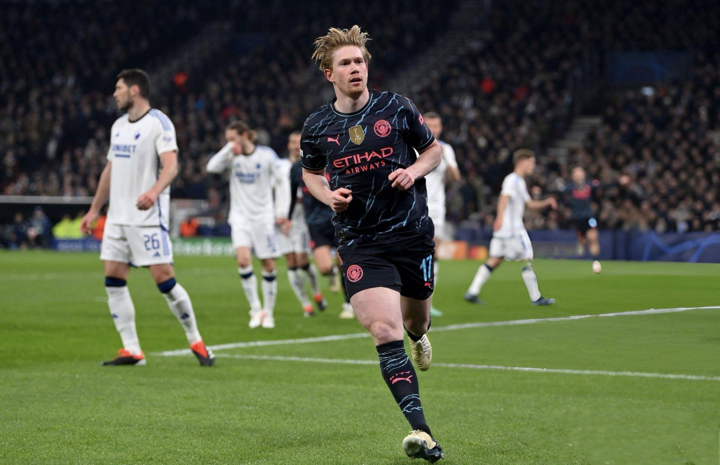 曼城完胜巴西，德布劳内送出助攻